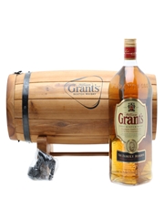 Grant's & Wooden Barrel Bottle Holder