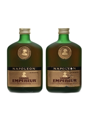 Grand Empereur Napoleon Brandy Bottled 1970s 2 x 35cl / 40%