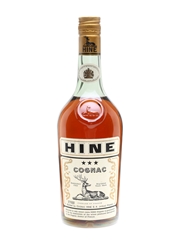 Hine 3 Star Bottled 1960s - 1970s 70cl / 40%