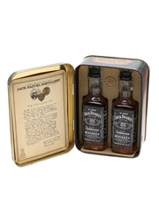 Jack Daniel's Old No.7 Old Time Tennessee Whiskey - Bottled 1970s 2 x 5cl / 44.5%