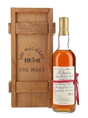 Macallan 1950 Handwritten Label