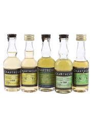 Chartreuse Green & Yellow Bottled 1960-1970s 5 x 3cl