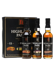 Highland Park Pack 12-18-25 Years Old 3 x 33.3cl
