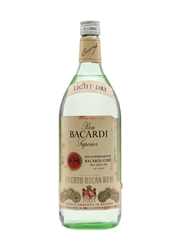 Bacardi Superior Puerto Rico Bottled 1970s 1 Litre / 40%