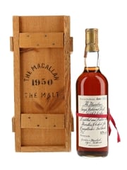 Macallan 1950 Handwritten Label