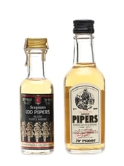 100 Pipers Seagram's, Chivas 2 x 5cl