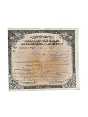 Prohibition Medicinal Liquor Prescription, Dated 1927
