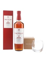 Macallan 12 Year Old 110 Proof & Rocks Glass