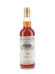 Springbank 1993 13 Year old