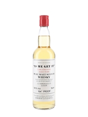 As We Get It 8 Year Old Cask Strength