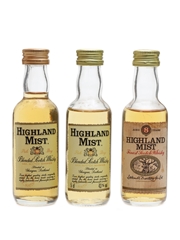 Highland Mist Pale Dry & 8 Year Old Littlemill Distillery 3 x 5cl