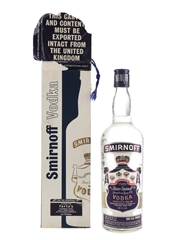 Smirnoff Purple Label Bottled 1970s Duty Free