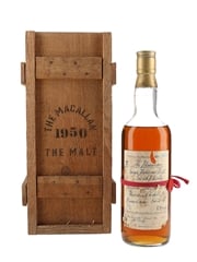 Macallan 1950 Handwritten Label Bottled 1980s - Gordon & MacPhail 75cl / 43%