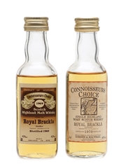 Royal Brackla 1969 & 1970 Connoisseurs Choice Bottled 180s&1990s - Gordon & MacPhail 2 x 5cl / 40%