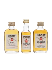 Longmorn-Glenlivet 12 Year Old Bottled 1980s 3 x 5cl / 40%