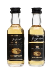 Speyside 8 Year Old & 10 Year Old  2 x 5cl