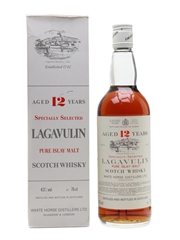 Lagavulin 12 Year Old Bottled 1980s - White Horse Distillers 75cl / 43%