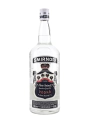 Smirnoff 100 Proof Blue Label Bottled 1970s Duty Free