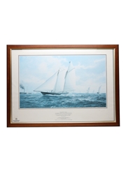 White Horse America's Cup 1987 The Schooner 'America' - J Steven Dews 63cm x 46cm