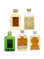 5 x Assorted Whisky Miniature 