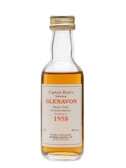 Glenavon 1958 Captain Burn's Selection 5cl / 40%