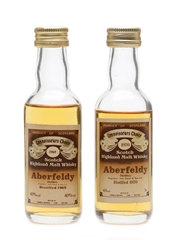 Aberfeldy 1969 & 1970 Connoisseurs Choice Bottled 1980s - Gordon & MacPhail 2 x 5cl