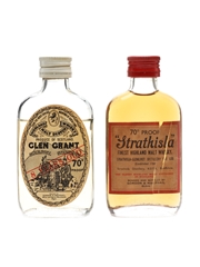Strathisla & Glen Grant Bottled 1970s Gordon & MacPhail 2 x 5cl / 40%