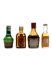 Cointreau, Irish Mist, Benedictine, Fantasia Bottled 1950s - 1960s 4 x 4cl - 5cl