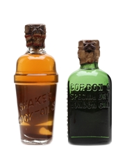 Gordon's Special Dry & Piccadilly Cocktail Bottled 1950s Spring Cap 2 x 5cl