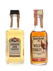 Wild Turkey & Canadian Lord Calvert Bottled 1970s 2 x 5cl
