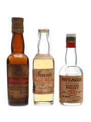 Grant's, White & Mackays, Gilbey's Spey Royal Bottled 1950s 3 x 5cl / 40%