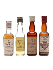 Lass O'Gowrie, McLaughlin, Kinloch, Stuart Prince Bottled 1950s 4 x 5cl / 40%
