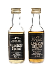 Glenfarclas 21 Year Old & Craigellachie 20 Year Old Cadenhead's 2 x 5cl / 46%