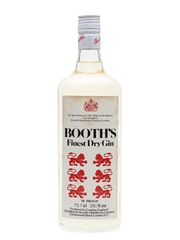 Booth's Finest Dry Gin Bottled 1970s 75.7cl / 40%