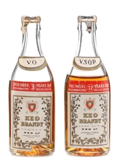 Keo 3 Year Old & 12 Year Old Brandy Bottled 1962 & 1966 2 x 5cl