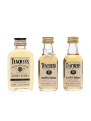 Teacher's Highland Cream Bottled 1970s-1980s 3 x 5cl / 40%