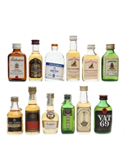 Assorted Blended Whisky & Eau De Vie Vat 69, The Famous Grouse, Ballantine's, Chivas Regal 12 x 5cl