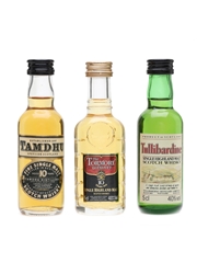 Tamdhu, Tormore, Tullibardine Bottled 1980s-1990s 3 x 5cl / 40%