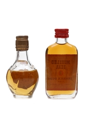 Light Hart Rum & Muzzled Bear Jamaica Rum Bottled 1960s 2 x 5cl / 40%