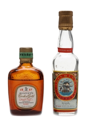 Gilbey's Squadron Rum & Crock Of Gold Bottled 1950s 2 x 5cl / 40%
