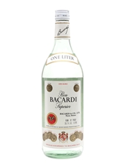 Bacardi Carta Blanca Bottled 1970s - Nassau, Bahamas 100cl / 40%