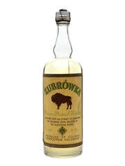 Zubrowka Bison Brand Vodka Bottled 1950s 75cl / 40%