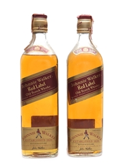 Johnnie Walker Red Label Bottled 1990s 2 x 70cl / 40%