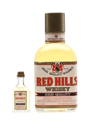 Red Hills Old Blended Whisky Bottled 1970s - Buton 75cl & 4cl/ 43%