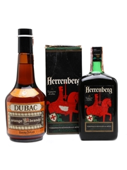 Herrenberg & Dubac Liqueurs Bottled 1970s 2 x 75cl
