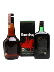 Herrenberg & Dubac Liqueurs Bottled 1970s 2 x 75cl