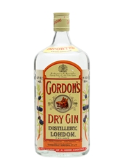 Gordon's Dry Gin Bottled 1980s 112.5cl / 47.3%