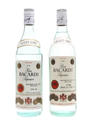 Bacardi Carta Blanca Bottled 1970s & 1980s 2 x 75cl