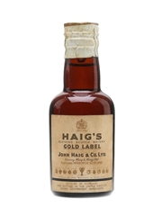 Haig's Gold Label Spring Cap Bottled 1950s 5cl