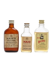Haig & White Horse Bottled 1960s & 1970s 3 x 4.7cl